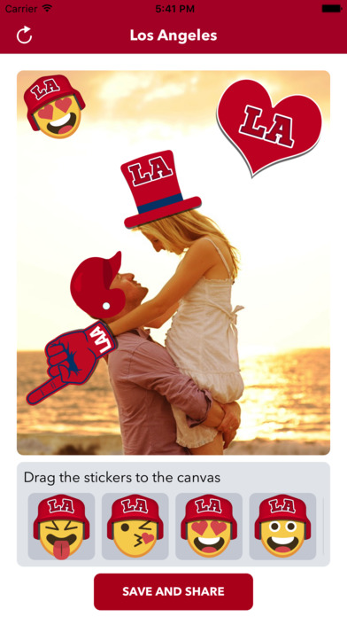 Los Angeles A Baseball Stickers & Emojis screenshot 3