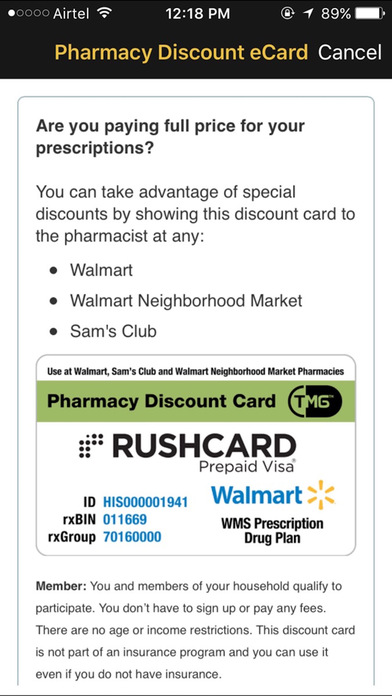 rushcard customer service number