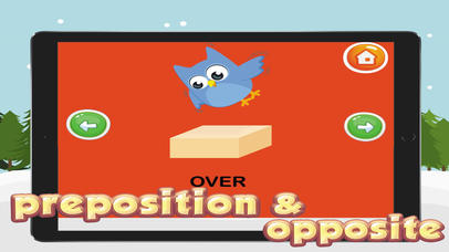 Preposition & Opposite Words Vocabulary For Kids screenshot 2