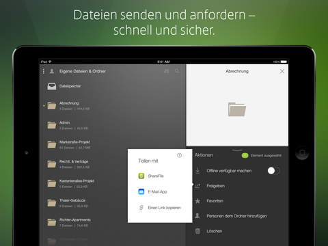 Citrix ShareFile for iPad screenshot 2
