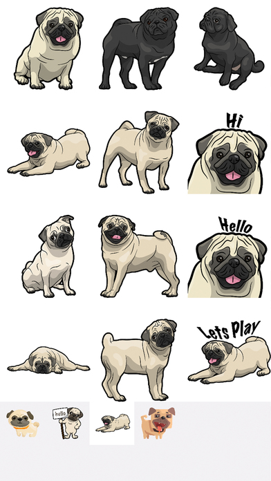 PugMojis - Pug Emoji & Sticker screenshot 3
