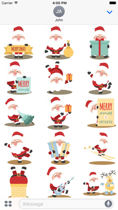 Cute Santa Claus Sticker screenshot 3