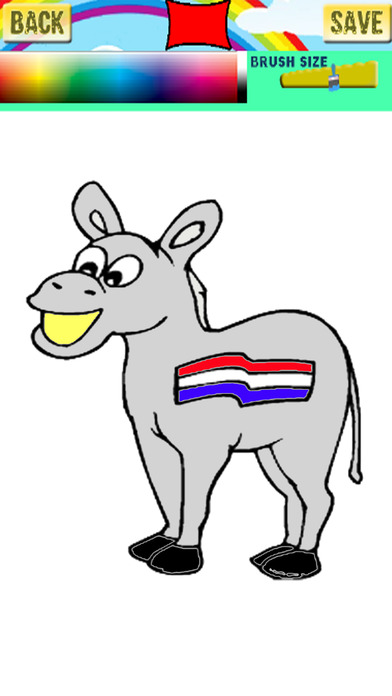 Drawing Animal Donkey Coloring Book Edition screenshot 2