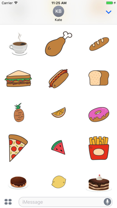 Eat & Food - emoji stickers screenshot 3
