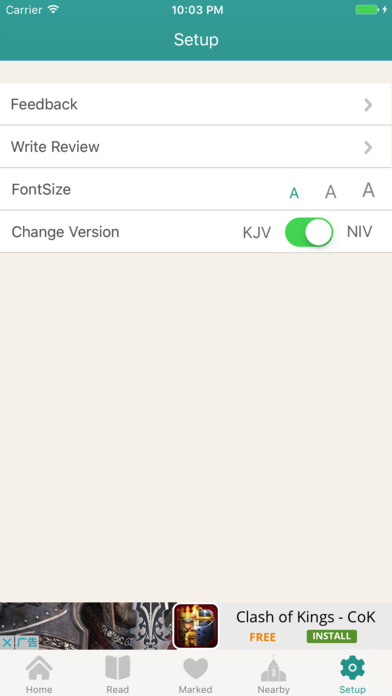 Bible - Daily reading KJV and NIV screenshot 4