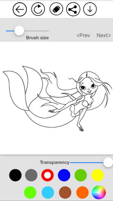 Mermaid Coloring screenshot 2