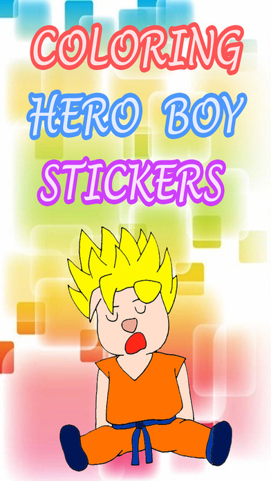 Super Saiyan Cartoon Sticker Coloring screenshot 2