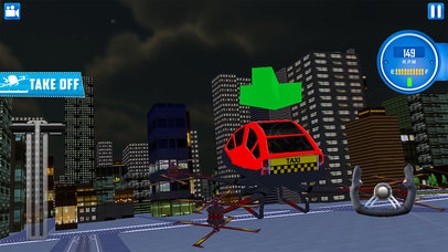 City Flying Drone Taxi - Flying Car Parking screenshot 2