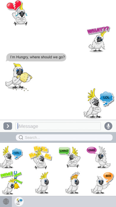 CockatooMoji - Toos Parrot Emojis screenshot 3