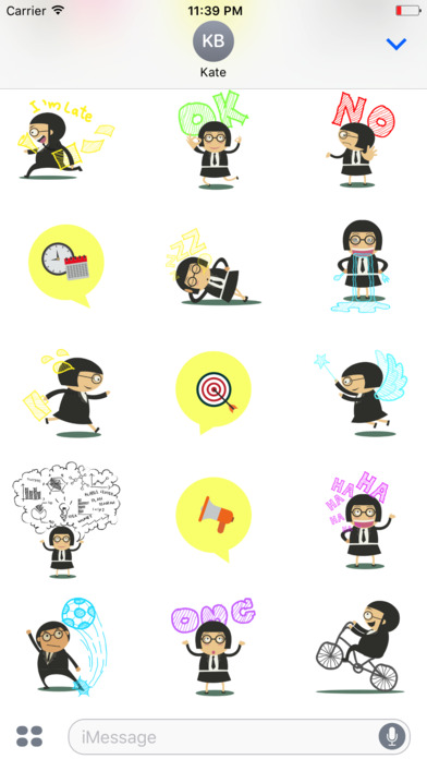 Business Man and Woman Stickers screenshot 3