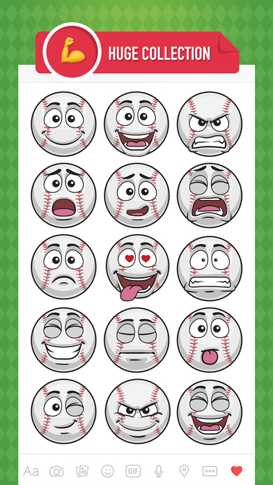 BaseMoji - baseball softball emoji & stickers app screenshot 2