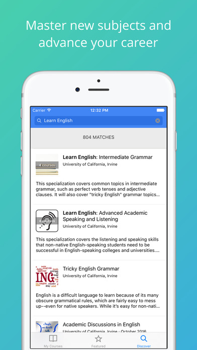 Screenshots of Coursera: Online courses for iPhone