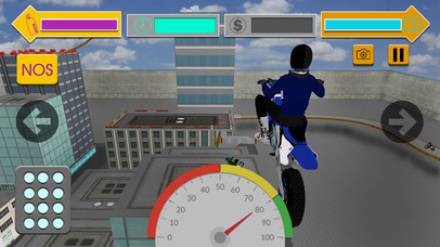 city rooftop stunt-s: bike rider screenshot 2