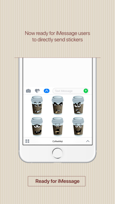 CoffeeMoji - coffee stickers & emoji for iMessage screenshot 4