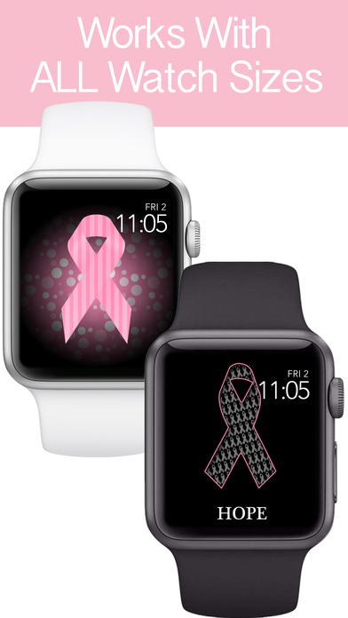 Pink Ribbon Watch Faces - Backgrounds & Wallpaper screenshot 4