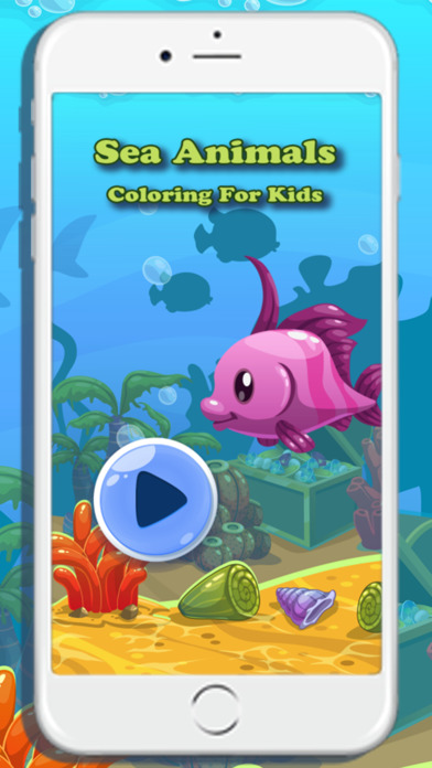 Sea animals coloring books for kids screenshot 2