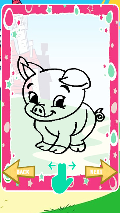 Farm Pig Coloring Book Games Education screenshot 2
