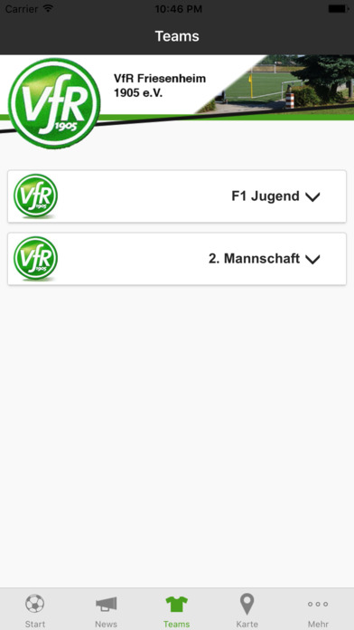 VfR Friesenheim App screenshot 3