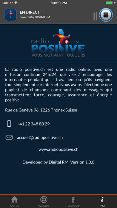Radio Positive Suisse screenshot 2