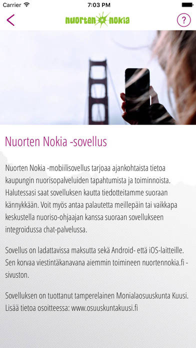 Nuorten Nokia screenshot 2