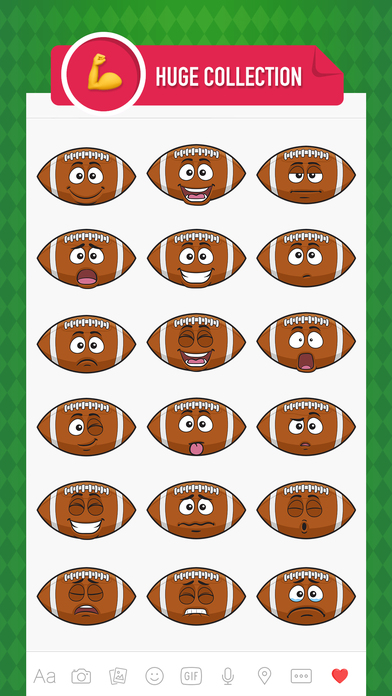 FootballMoji - American football emoji & stickers screenshot 2