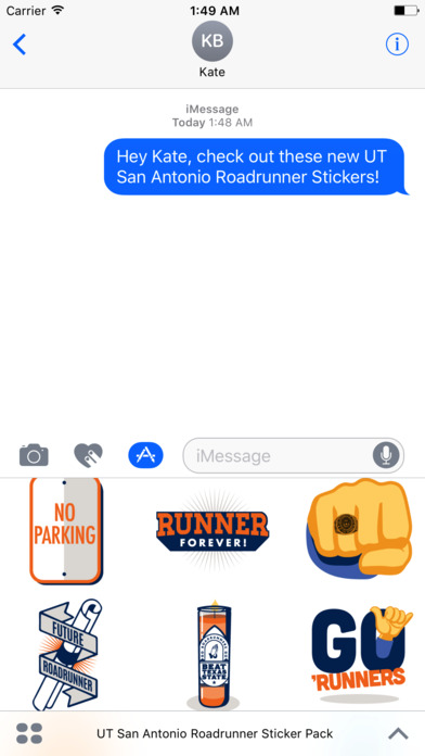 UT San Antonio Roadrunner Sticker Pack screenshot 2