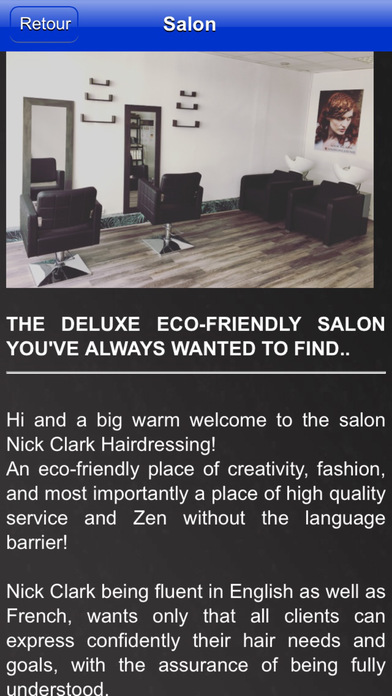 Nick Clark Hairdressing screenshot 3
