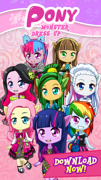 Pony Monster Fashion Dress Up Game for Girls screenshot 3