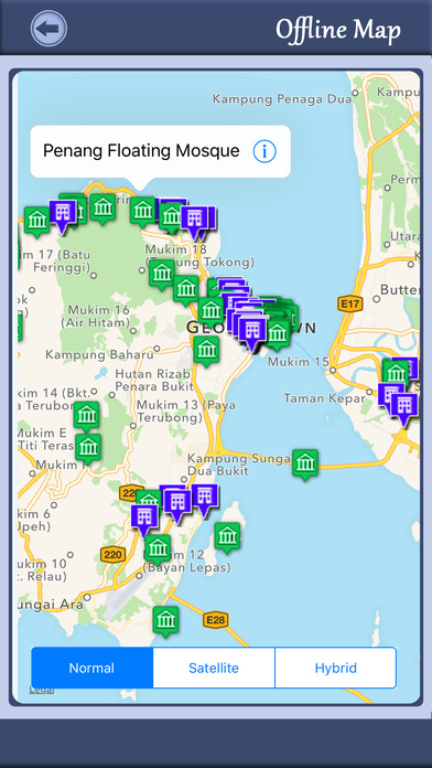 Penang Island Travel Guide & Offline Map screenshot 2