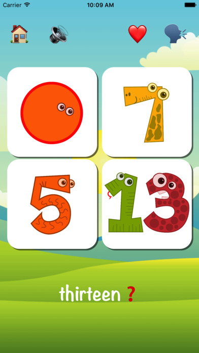Learning Numbers And Shapes | with voice and game screenshot 3