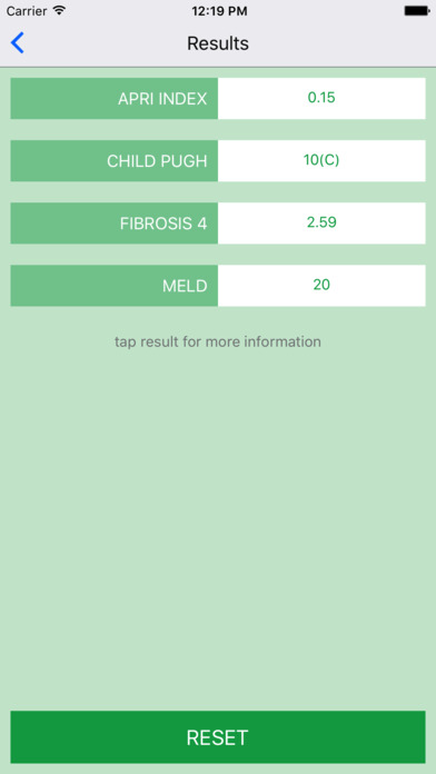 Hepatitis C Score Calculator screenshot 3
