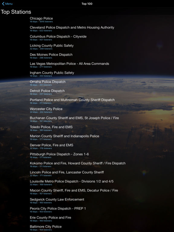 Screenshots of Police Scanner+ Free for iPad
