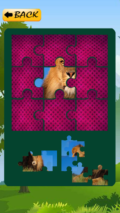 Animal Jigsaw Puzzle Games Lion Education screenshot 3