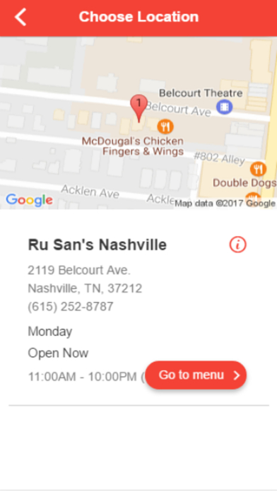 Ru San's Nashville Ordering screenshot 2