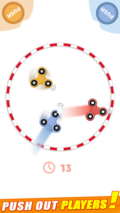 Hand spinner: 4 players game screenshot 2