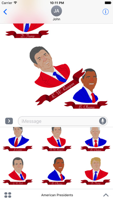 American Presidents Stickers screenshot 3