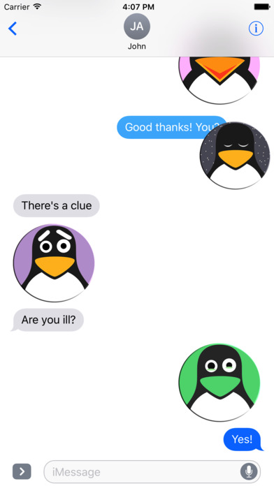Mr Penguin Emoji screenshot 2