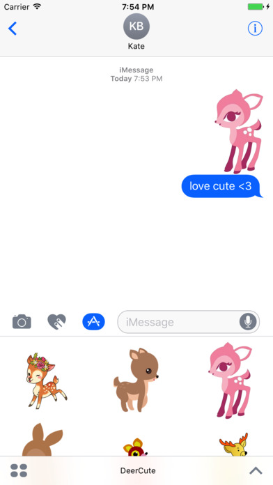 DeerCute - Deer Stickers And Emoji Pack screenshot 2