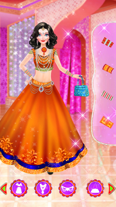 Indian Doll Fashion Salon : Dressup Game screenshot 2