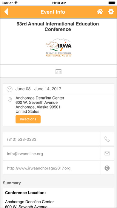 IRWA Conference 2017 screenshot 3