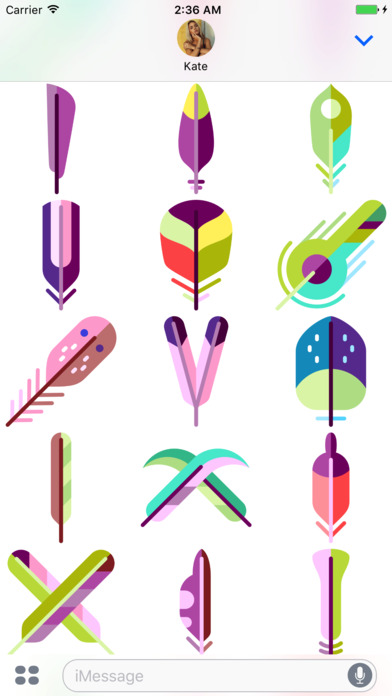 Feather Stickers screenshot 4