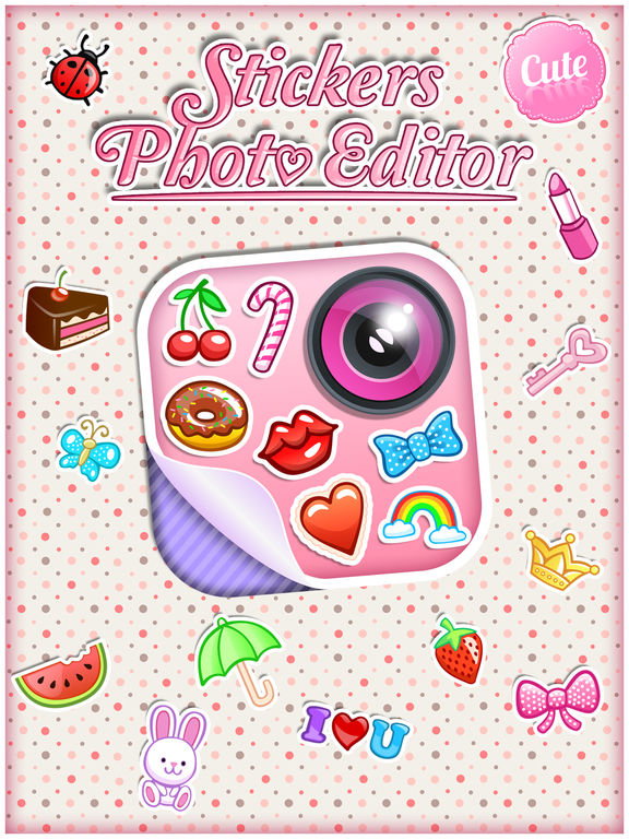 App Shopper Cute Picture Stickers Trendy Photo Sticker Cam (Photography)