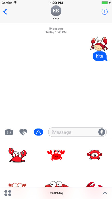 CrabMoji - Crab Stickers And Emoji Pack screenshot 2