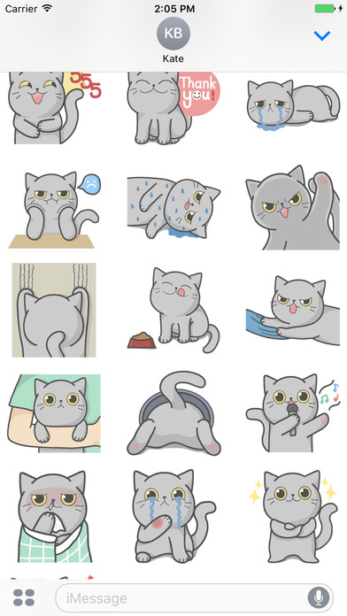 Full Moon Cat! Stickers screenshot 3