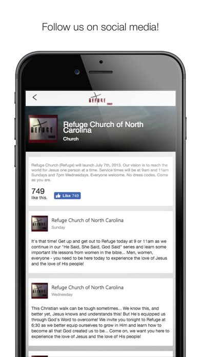 Refuge Church of NC screenshot 3