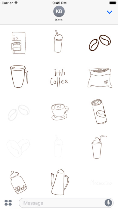 Animated Cute Coffee Stickers screenshot 2