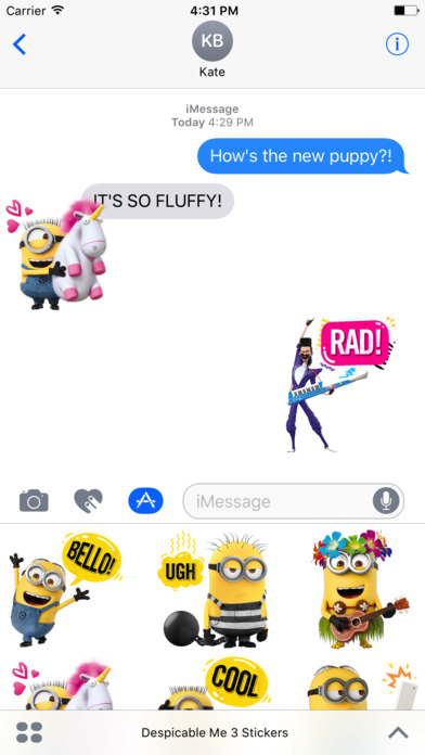 Despicable Me 3 Stickers screenshot 4