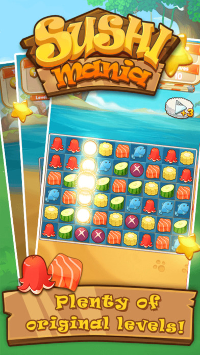 Sushi Mania-Funny Puzzle Game screenshot 3