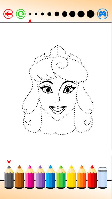 How to Draw Little Princess on Sketch Line screenshot 2