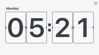 Flip Clock Pro - minimalism digital alarm clock screenshot 2